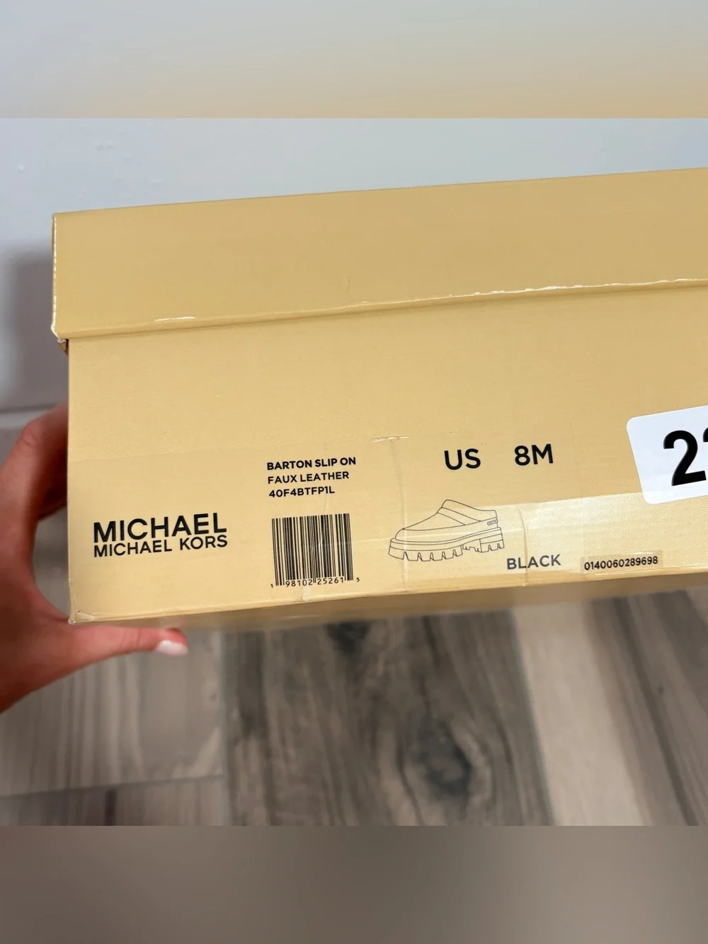 👠 MICHAEL MICHAEL KORS Barton Slip On | Black | Size 8M | NWT 🏷️